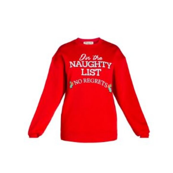 Wound Up Christmas Naughty List Graphic Pullover Sweatshirt - Picture 1 of 6
